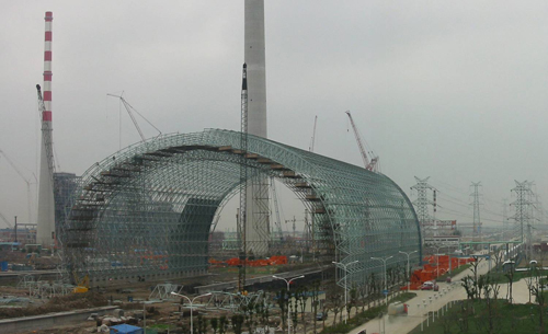 上海发电厂球形网架